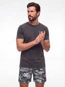 Bañador Gris Camuflaje Hombre