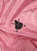 Women's Heather Pink Polo Shirt, Ultralight Knit