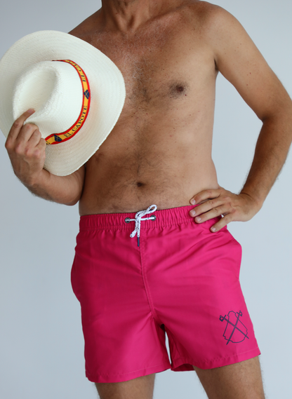 Rosafarbener Capote-Badeanzug für Herren