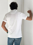 Polo Blanco Barco Banderas Hombre