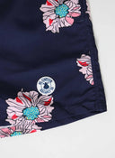 Maillot de Bain Homme Bleu Fleurs Roses