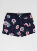 Maillot de Bain Homme Bleu Fleurs Roses