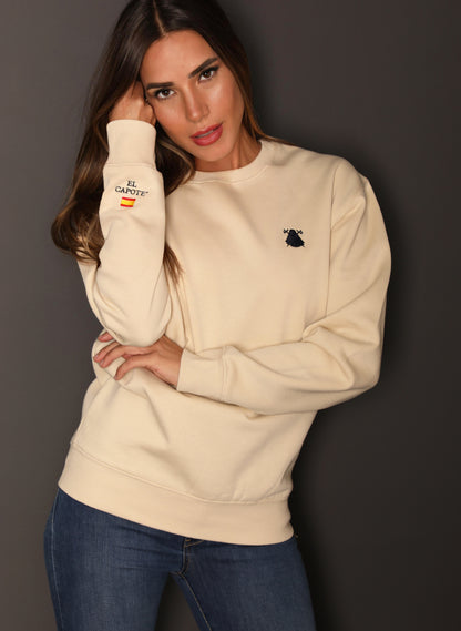 Sudadera Unisex Beige &quot;La Gloria&quot;