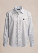 Camisa Blanca Rayas Azules Hombre