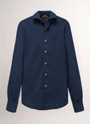 Camisa Azul Tencel Hombre