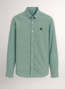 Camisa Verde Cuello Botón Hombre