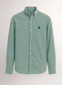 Camisa Verde Cuello Botón Hombre