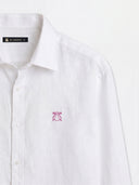 Camisa Blanca Lino Hombre