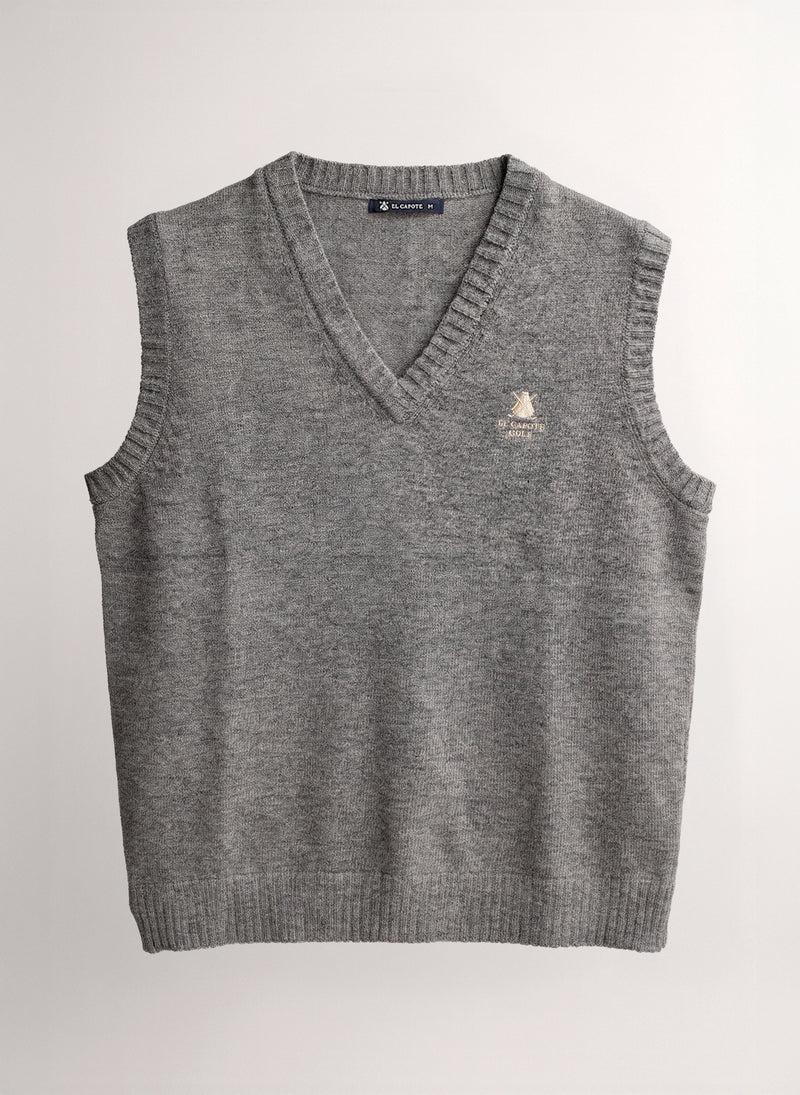 Chaleco Lambswool Gris Hombre