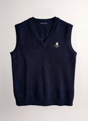 Chaleco Lambswool Azul Hombre