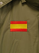 Capuche Amovible Plumes Vertes Homme