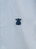 Camisa Azul Oxford Claro Cuello Botón Hombre