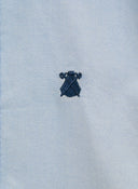 Chemise Homme Bleu Oxford À Pois