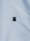 Camisa Azul Oxford Cinta Lunares Hombre