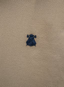 Camisa Camel Nido de Abeja Capote Azul Hombre