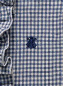 Camisa Cuadro Vichy Azul Villela Volantes