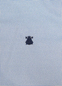 Camisa Estampada Topos Azules Hombre