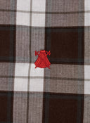 Camisa Cuadros Grandes Marrones Villela Hombre