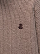 Jersey Marrón Cuello Cisne Mujer