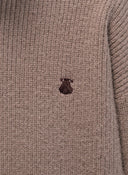 Jersey Marrón Cuello Cisne Mujer