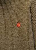 Women's Khaki Turtleneck Sweater