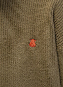 Jersey Kaki Cuello Cisne Mujer