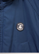 Navy Blue Feathers Detachable Hood Man