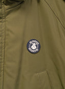 Capuche Amovible Plumes Vertes Homme