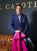 Americana Azul Escudo Hombre