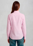 Camisa Rayas Sersuker Rosa Mujer