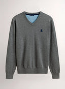 Pull Col V Homme Gris Foncé x Bertín Osborne