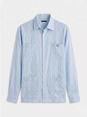 Guayabera Celeste Claro Hombre