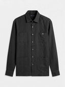 Guayabera Negra Hombre