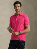 Polo Rosa Capote Tejido Técnico Hombre