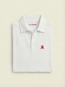 Polo Blanco Tejido Técnico Hombre