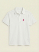 Polo Blanco Tejido Técnico Hombre