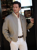 Cazadora Bomber Aviación Kaki Hombre