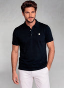 Polo Marino de Punto Manga Corta Hombre