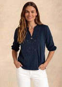 Blusa Romántica Marino Mujer