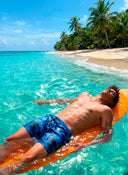 Bañador Azul Camuflaje Hombre