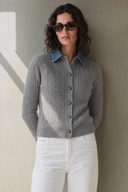 Cárdigan Gris Vaquero Mujer