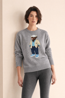 Jersey Gris Torito Mujer