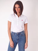 Polo Mujer Classic Logo Rosa