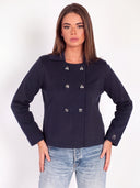 Chaqueta Azul Cruzada Mujer
