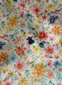 Camisa Blanca Flores Multicolor Hombre