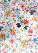 Camisa Blanca Flores Multicolor Hombre