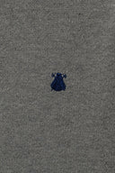 Jersey Gris Lambswool Cuello Cremallera Hombre