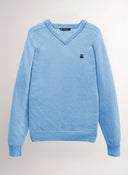 Jersey Lambswool Celeste Pico Hombre