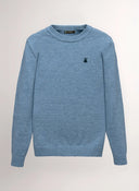 Jersey Celeste Cuello Caja Mujer