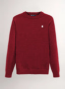 Jersey Burdeos Cuello Caja Mujer